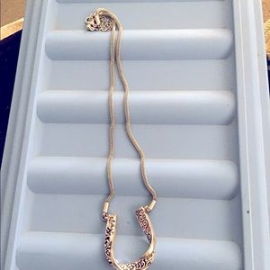 Silver horseshoe necklace